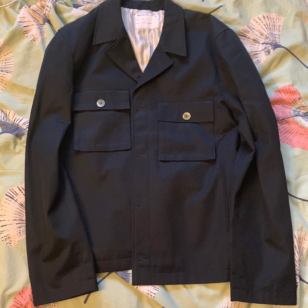 Brooks Brothers Blqck Fleece mens jacket BB2 medium